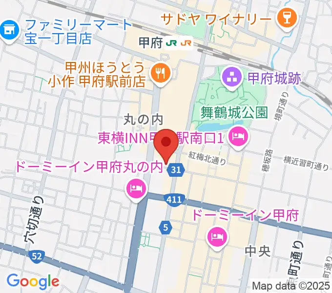 内藤楽器本店の地図