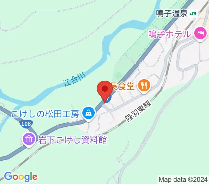 中澤太鼓店の地図