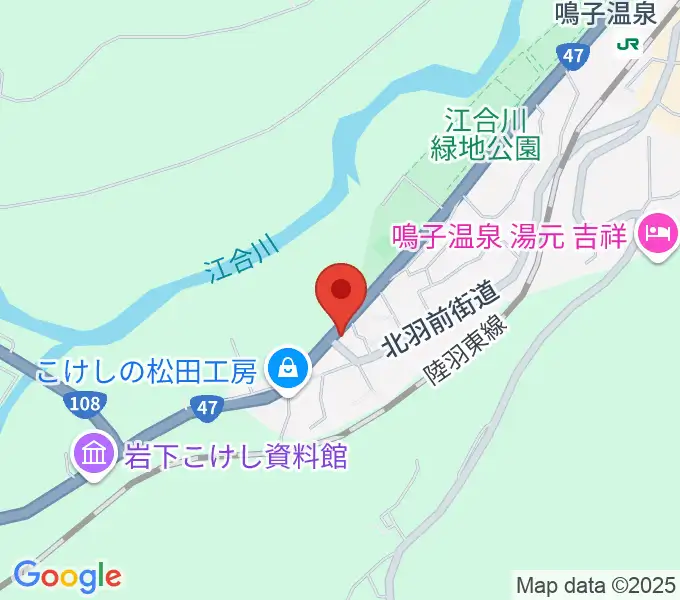 中澤太鼓店の地図