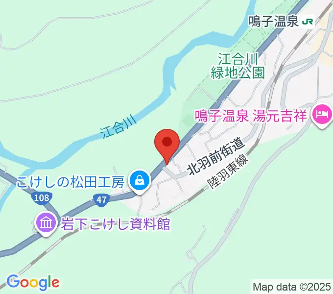 中澤太鼓店の地図