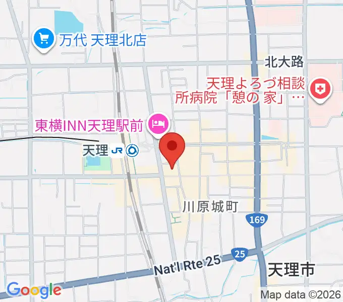 雅楽器 たなかやの地図