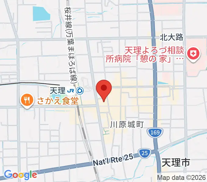 雅楽器 たなかやの地図