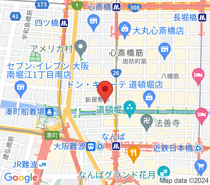 名師堂 大阪店の場所