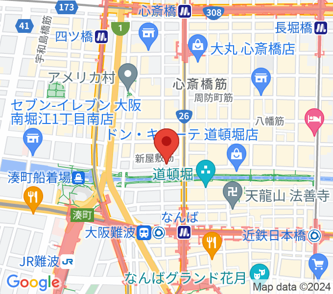 名師堂 大阪店の場所