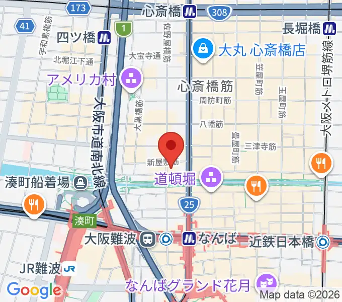 名師堂 大阪店の地図