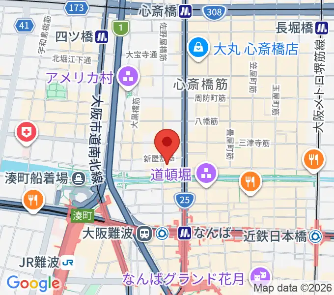 名師堂 大阪店の地図