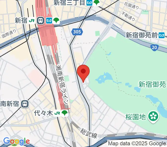 日本ヴァイオリン 東京本店の地図