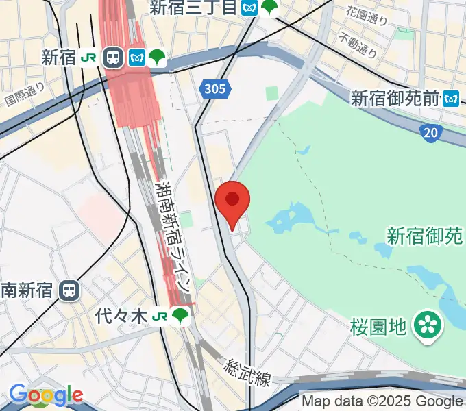 日本ヴァイオリン 東京本店の地図