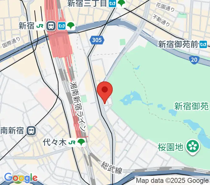 日本ヴァイオリン 東京本店の地図