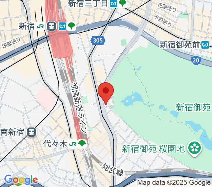 日本ヴァイオリン 東京本店の地図