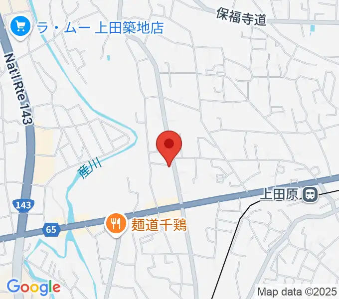 五味和楽器店 上田本店の地図