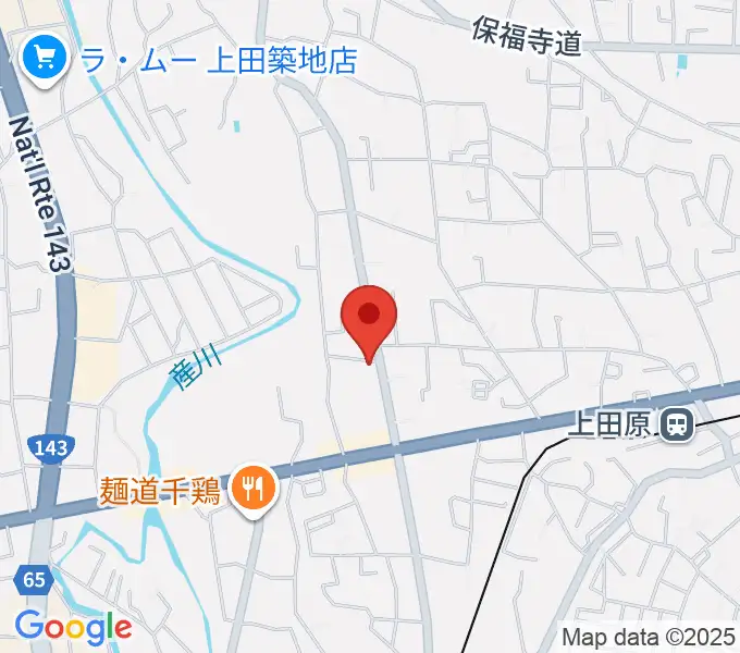 五味和楽器店 上田本店の地図