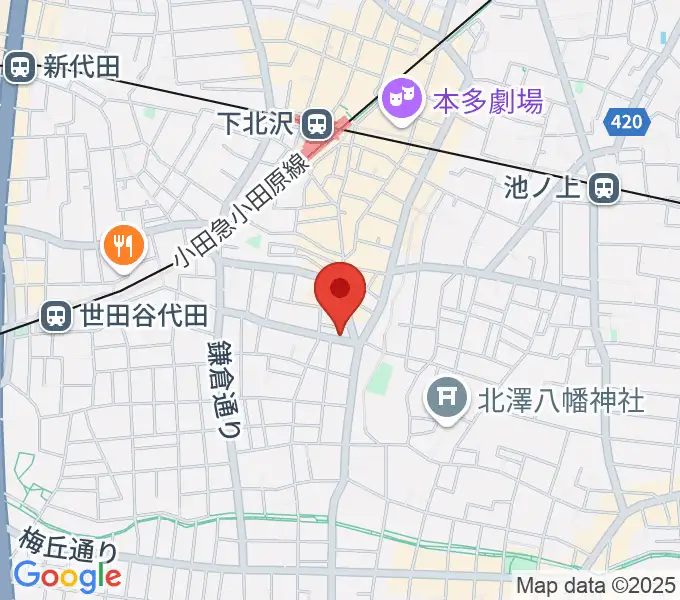大津琴三絃の地図