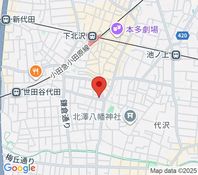 大津琴三絃の地図