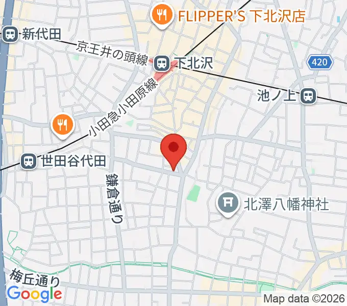 大津琴三絃の地図