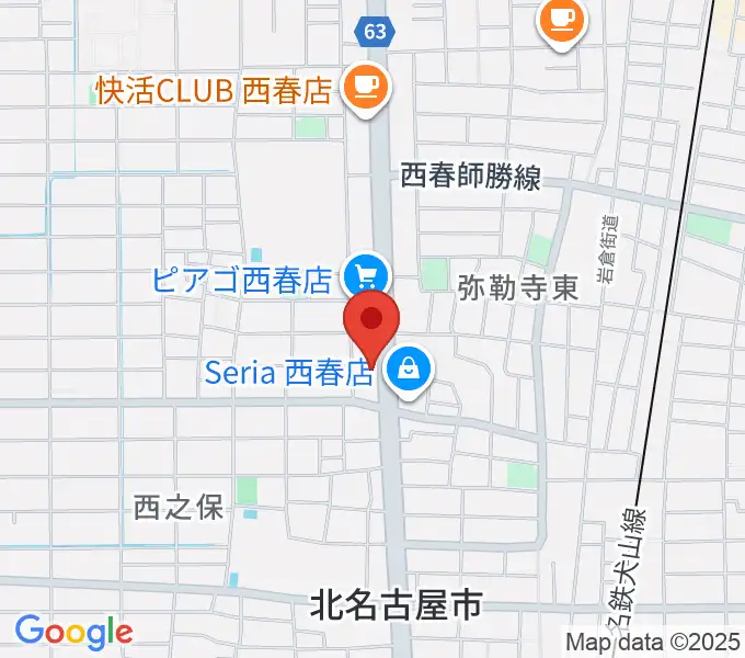 オタイレコードの地図