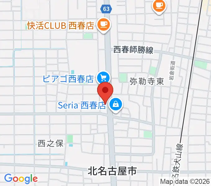 オタイレコードの地図