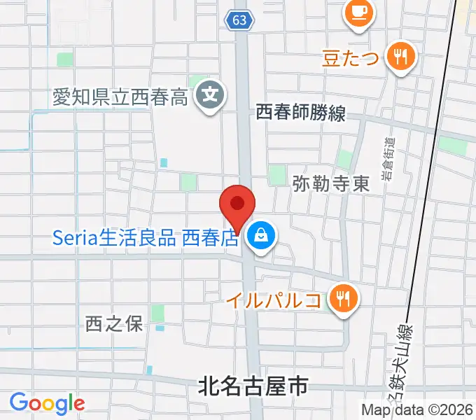 オタイレコードの地図