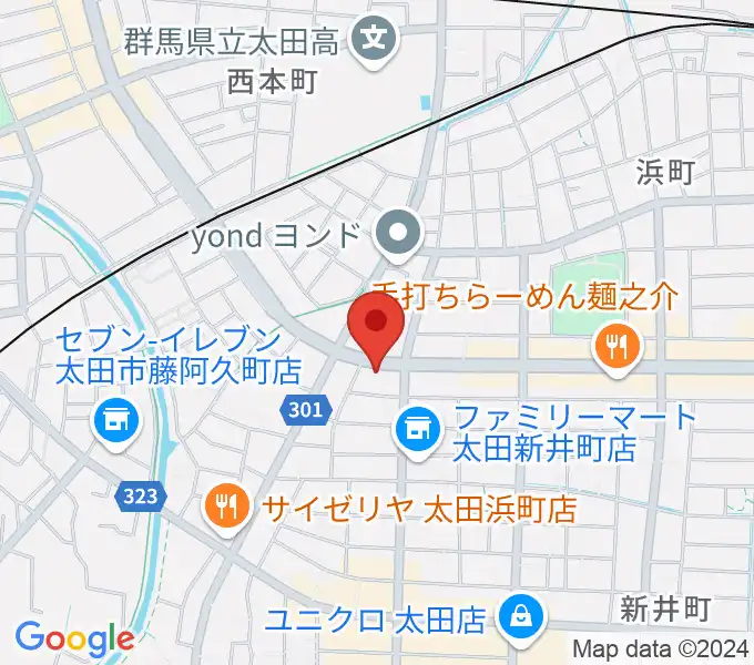 大津楽器店の地図