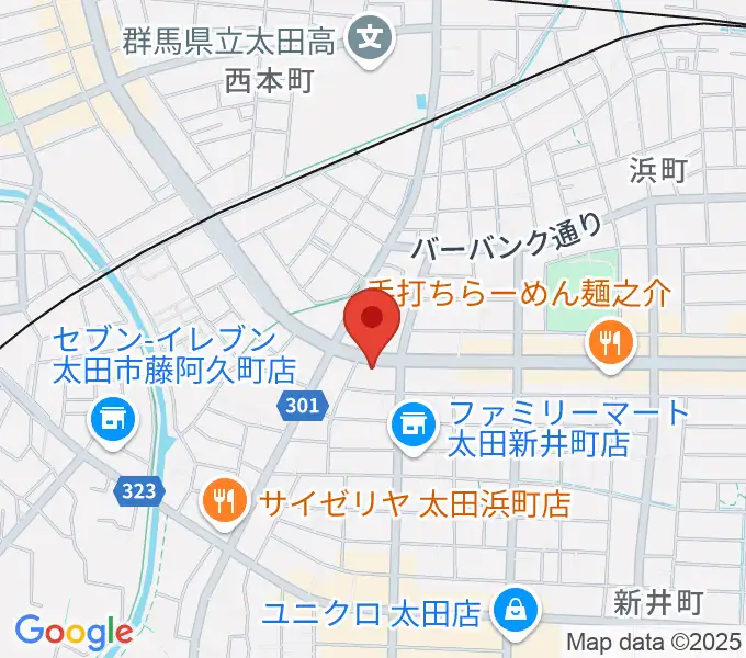 大津楽器店の地図