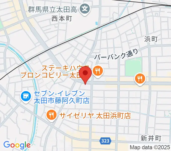 大津楽器店の地図