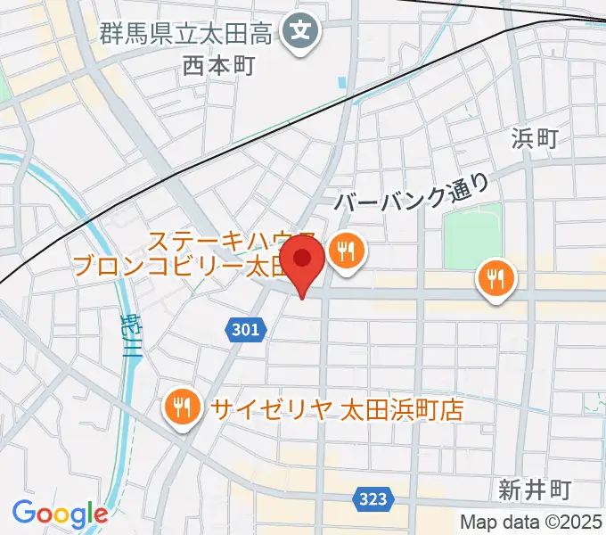 大津楽器店の地図