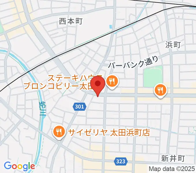 大津楽器店の地図