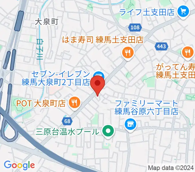 ピアノ調律センター・エムパレスの地図