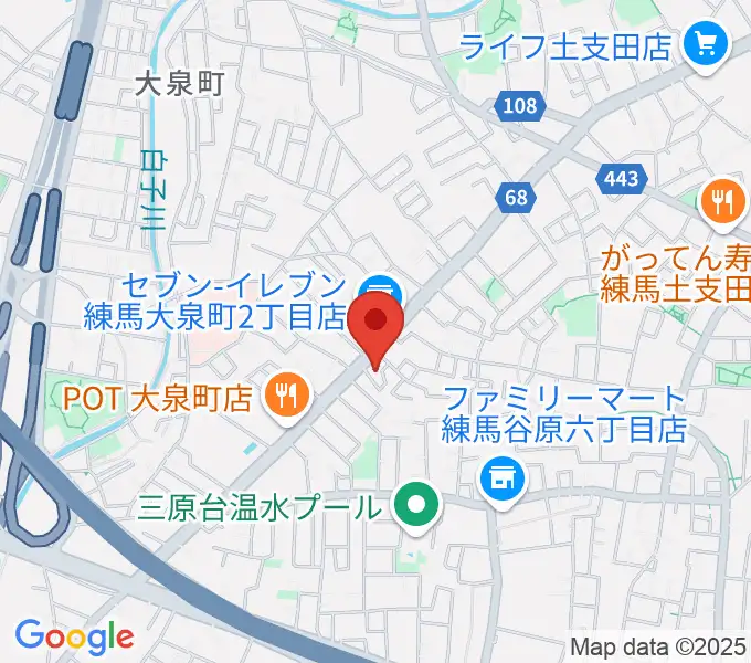 ピアノ調律センター・エムパレスの地図