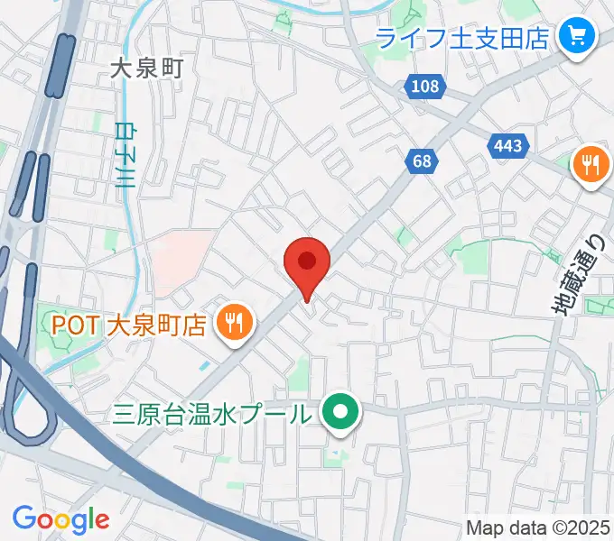 ピアノ調律センター・エムパレスの地図