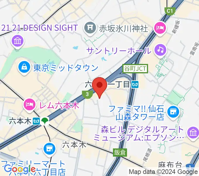 バイオリンリサーチの地図