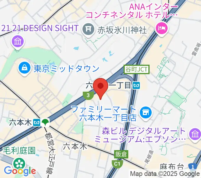 バイオリンリサーチの地図