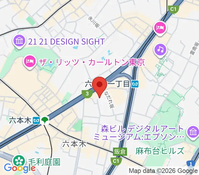 バイオリンリサーチの地図