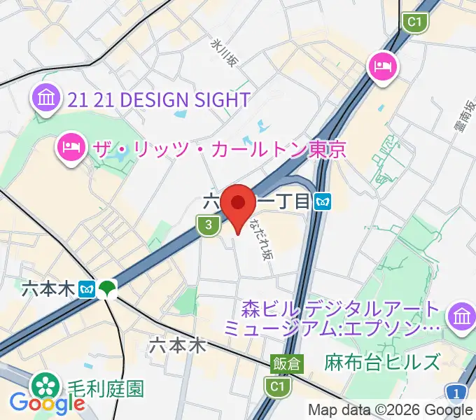 バイオリンリサーチの地図