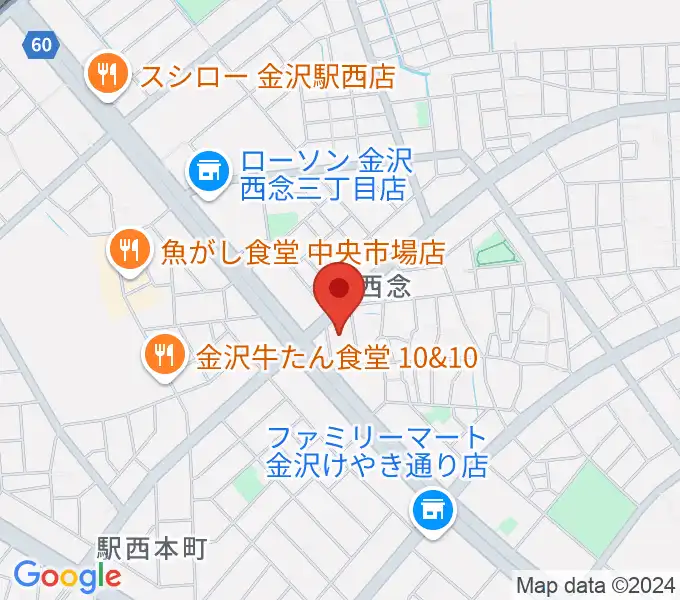 ストラディ金沢の地図