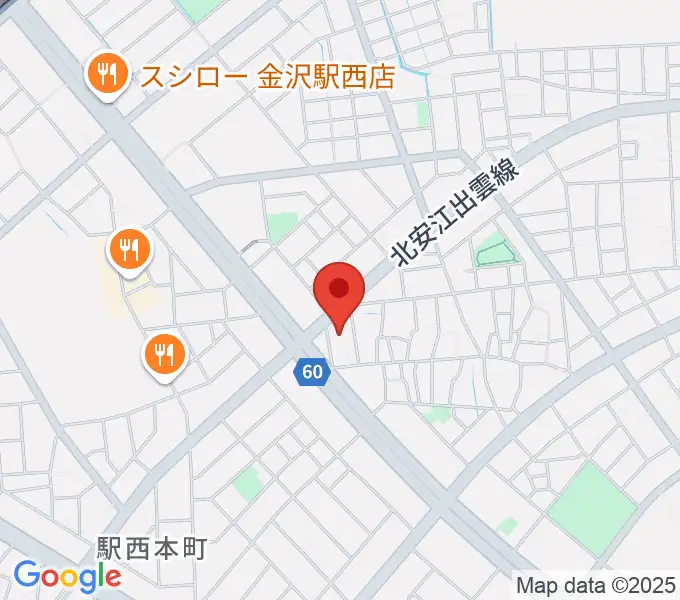 ストラディ金沢の地図