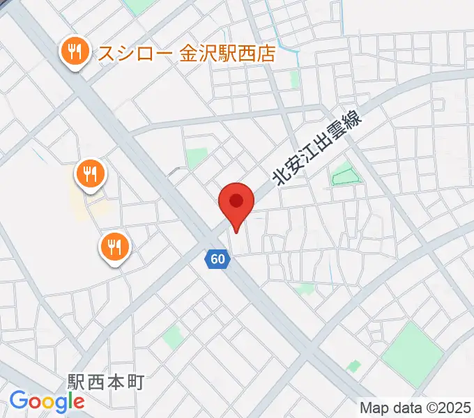 ストラディ金沢の地図