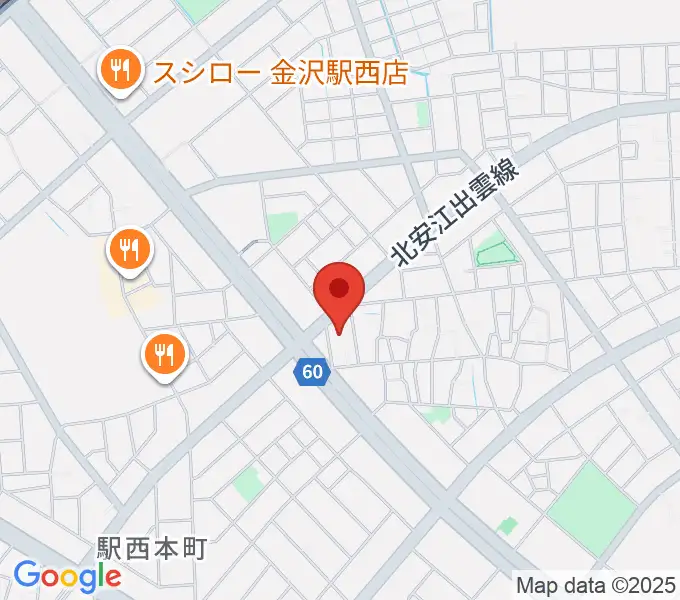ストラディ金沢の地図