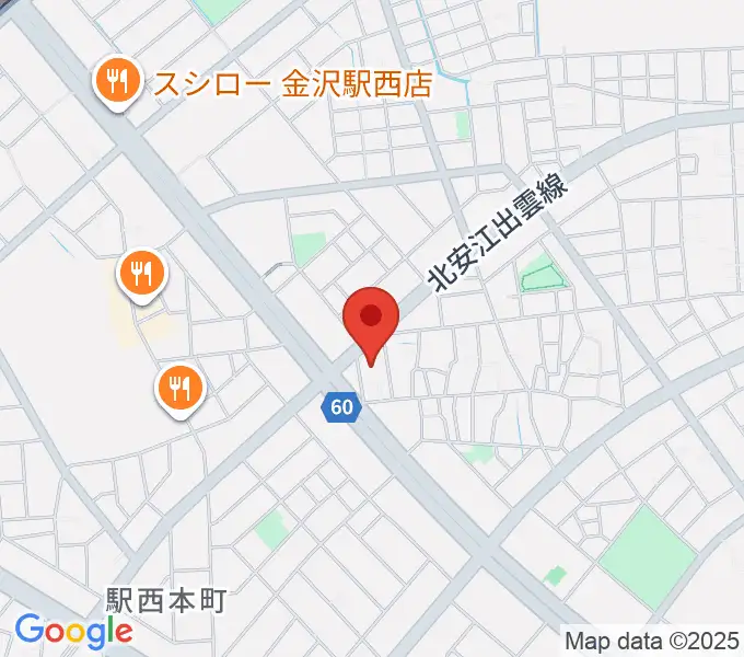 ストラディ金沢の地図