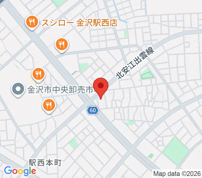 ストラディ金沢の地図