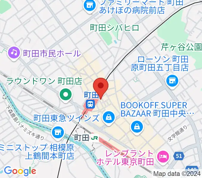 鈴木楽器本店の地図