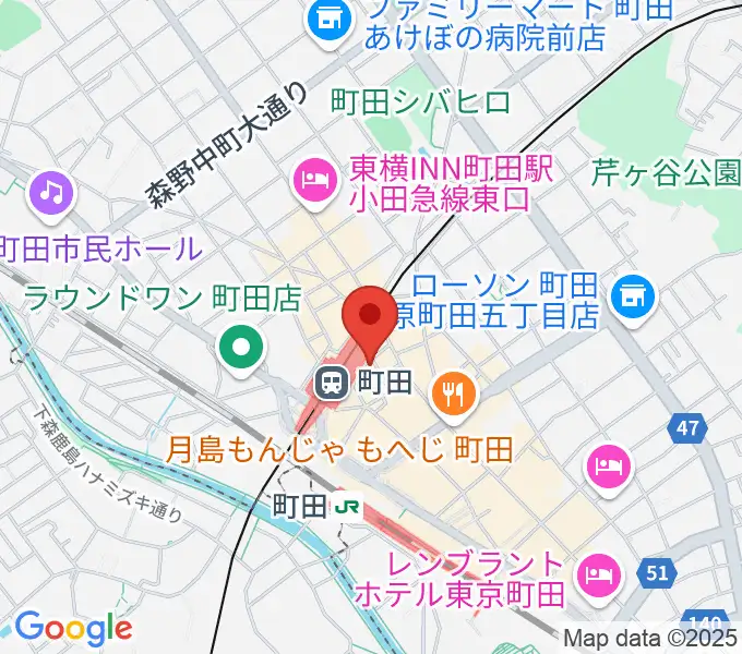 鈴木楽器本店の地図