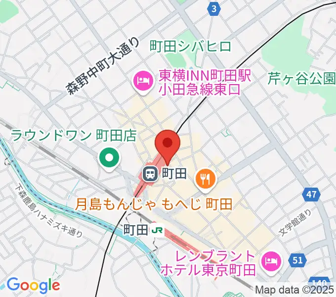 鈴木楽器本店の地図