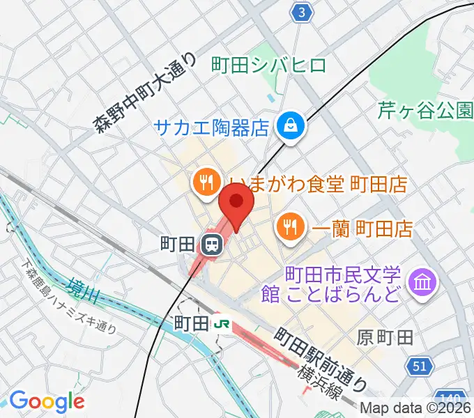 鈴木楽器本店の地図