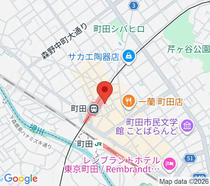 鈴木楽器本店の地図