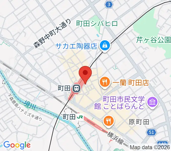 鈴木楽器本店の地図