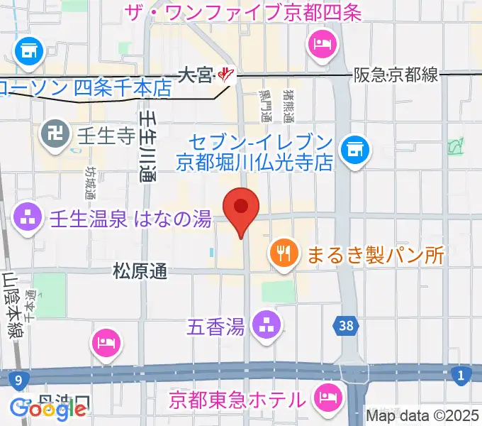 太鼓センター TAIKO-LAB京都の地図