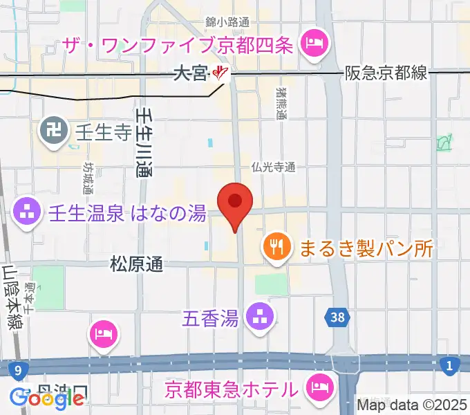 太鼓センター TAIKO-LAB京都の地図