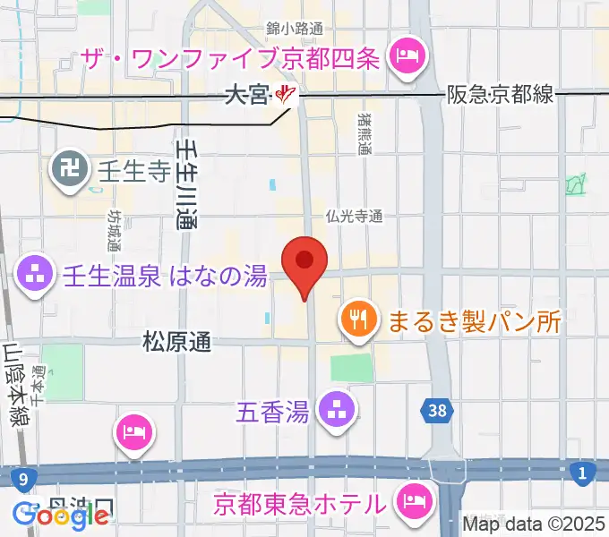 太鼓センター TAIKO-LAB京都の地図