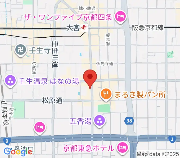太鼓センター TAIKO-LAB京都の地図